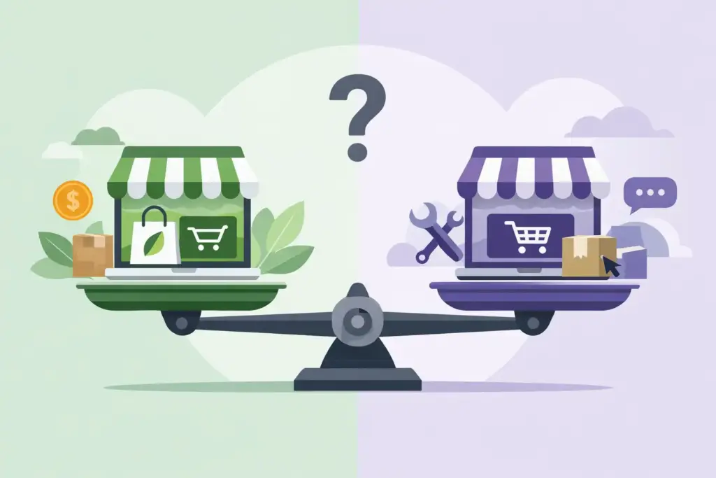 Shopify oder WooCommerce wählen?