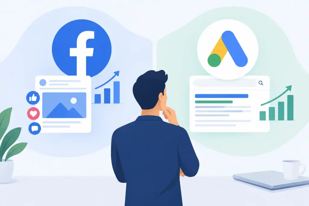 Facebook Ads oder Google Ads - was lohnt sich?